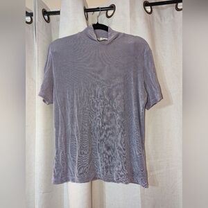 Pale Purple Vintage High neck Spring Summer Pastel Top